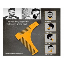 Peigne pochoir pour contour de barbe
