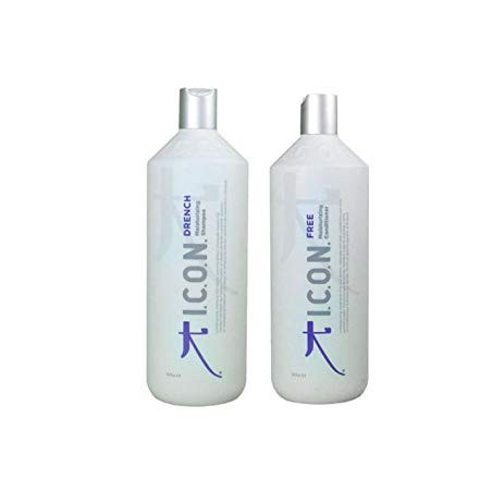 ICON  Moisturizing  Shampoo Drench 1000ml, Conditioner Free 1000ml