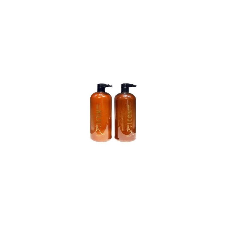 ICON India Oil Shampoo 1000ml, Conditioner 1000ml, with Argan Oil and Morenga Oil