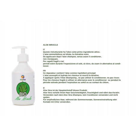 MAIKA BIO Aloe Miracle, crema trattante fortificante di Aloé Vera antiossidante. , 250ml