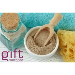 Cosmetique naturel: soin du corps Ghassoul poudre argile Marocaine Bio. Detox peau. 200gr