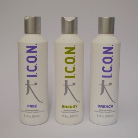 ICON Shampoo Detox Energy + Shampoo Drench + Balsamo Free