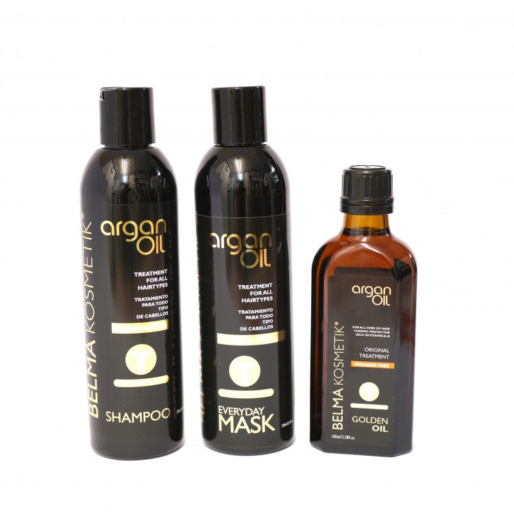 Lot Tanino Enzymotherapy Shampoo, Mask, Argan Oil Belma Kosmetik
